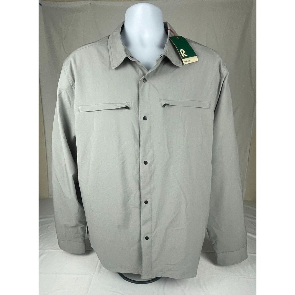 RIGHT OF‎ WAY R.O.W. MENS XXL THOMAS FIELD JACKET NWT LONG SLEEVE GREY